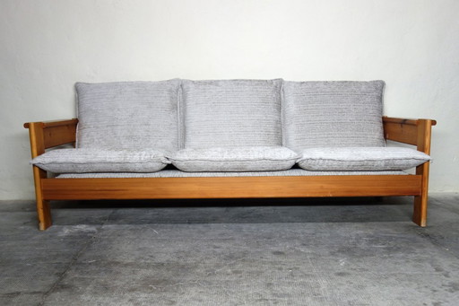 Brutalist Pine Sofa, 60s/70s Mountain Style