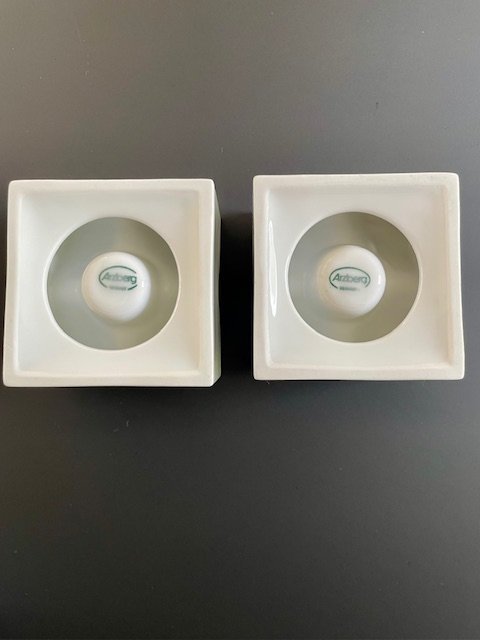 Image 1 of Set van 2 Vintage Porseleinen Kaarsenhouders | Arzberg Design