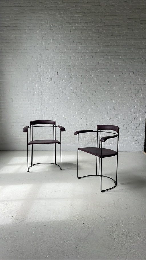 Arrben Italy chairs purple black