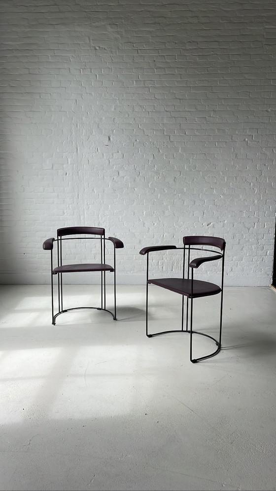 Image 1 of Arrben Italy Stühle lila schwarz