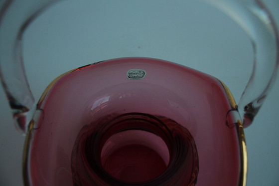 Image 1 of Kristal, vergulde mand, Bohemia Crystal, Tsjecho-Slowakije, jaren 1960.