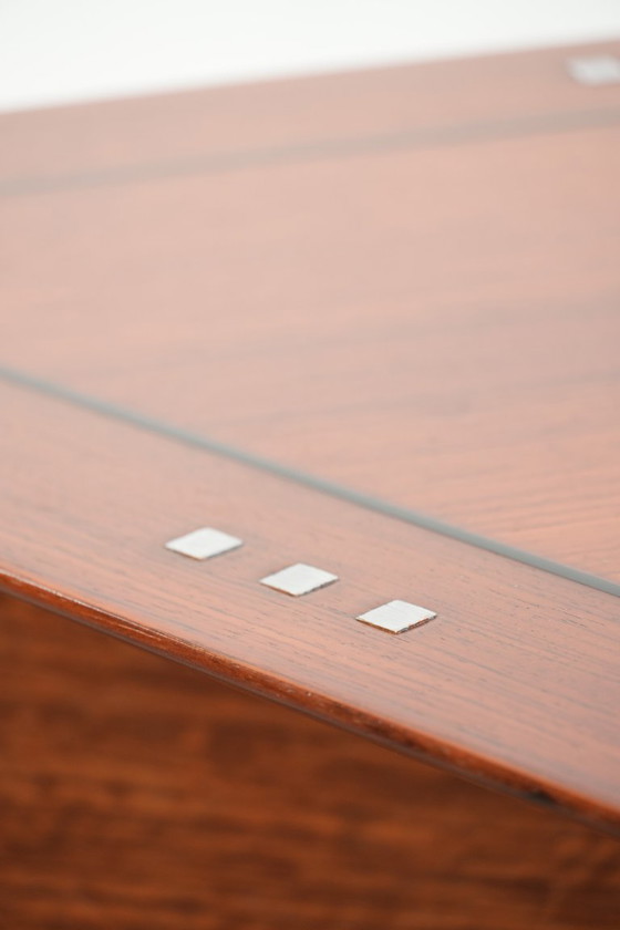 Image 1 of Luxury Art Deco design side/coffee table by Schuitema from the Decoforma series in a triangular shape