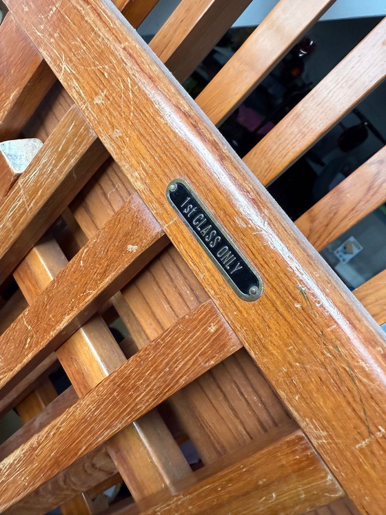 Image 1 of Silla de escritorio de teca SS New Amsterdam - 1.ª clase