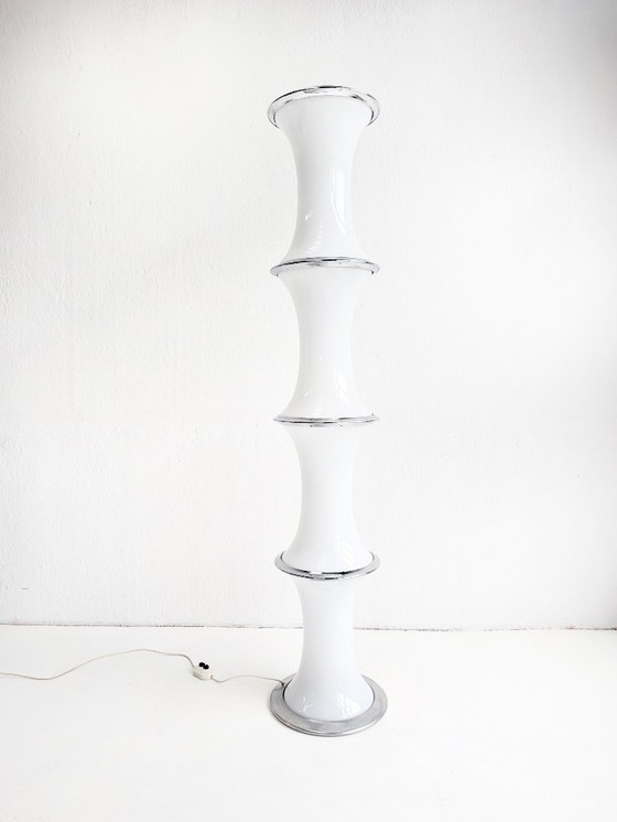 Image 1 of Bamboe vloerlamp van Enrico Tronconi voor Vistosi, jaren 70 en 70