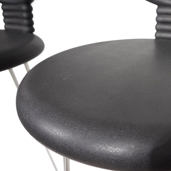 Image 1 of Fasem Italia 3-piece set of postmodern bar stools by Nobu Tanigawa, 1990