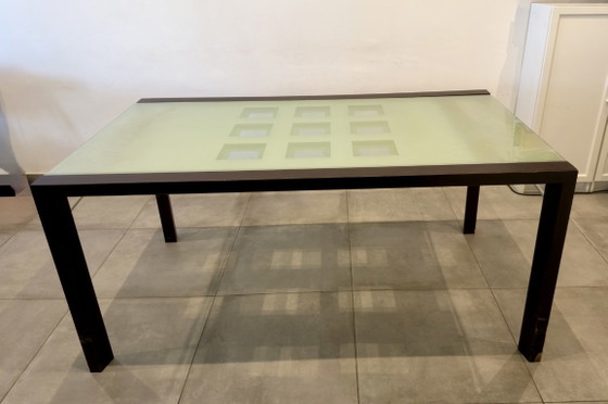 Mesa Extensible Ligne Roset – Mesas de comedor, Glass, Metal (photo 3 of 5)