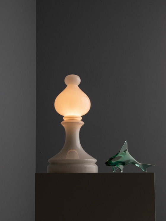 Image 1 of Lampe de table Bishop en verre, Ivan Jakeš, années 1970, Tchécoslovaquie
