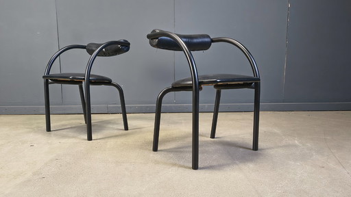 Postmoderne Esszimmerstühle, 1980er Jahre, 4er-Set