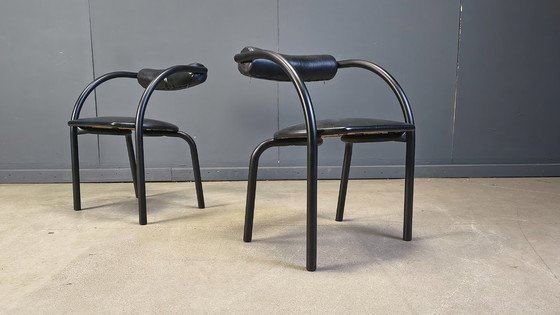 Image 1 of Postmoderne Esszimmerstühle, 1980er Jahre, 4er-Set