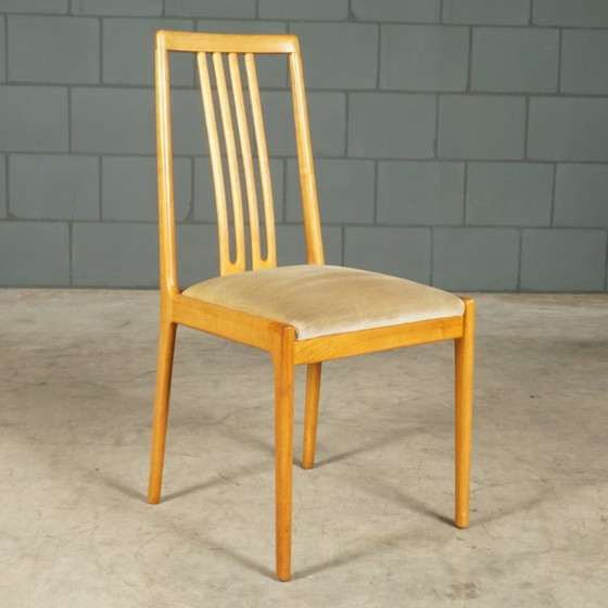 Juego de 6 sillas de comedor – Lübke – década de 1970 – interlübke, Textile, Vintage (photo 3 of 14)