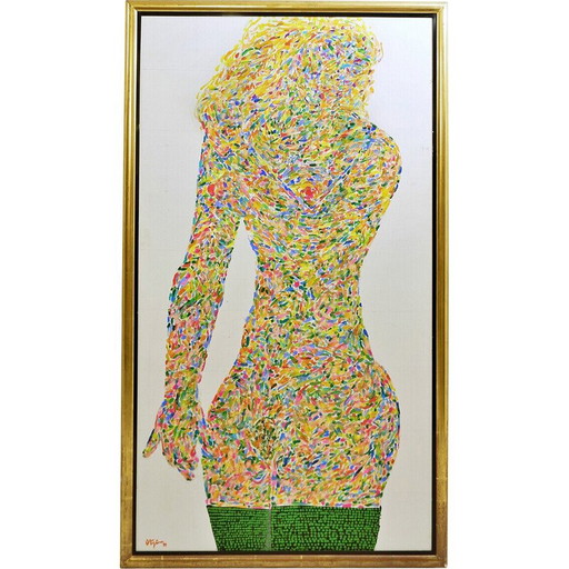 Vintage Öl auf Leinwand von Georges Collignon, Belgien