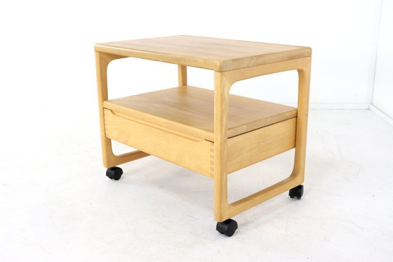 Image 1 of Brink møbler Gelsted oak trolley 'Pjedsted' vintage Danish oak