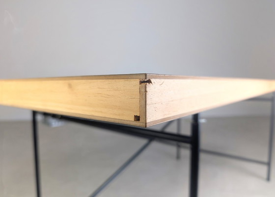Image 1 of 2x Original Egon Eiermann Schreibtisch Richard Lampert 195x90cm