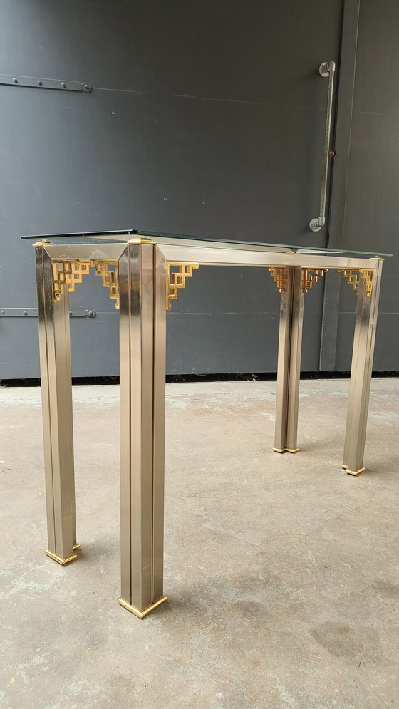 Image 1 of Tavolino laterale Hollywood Regency Maison Jansen Design 