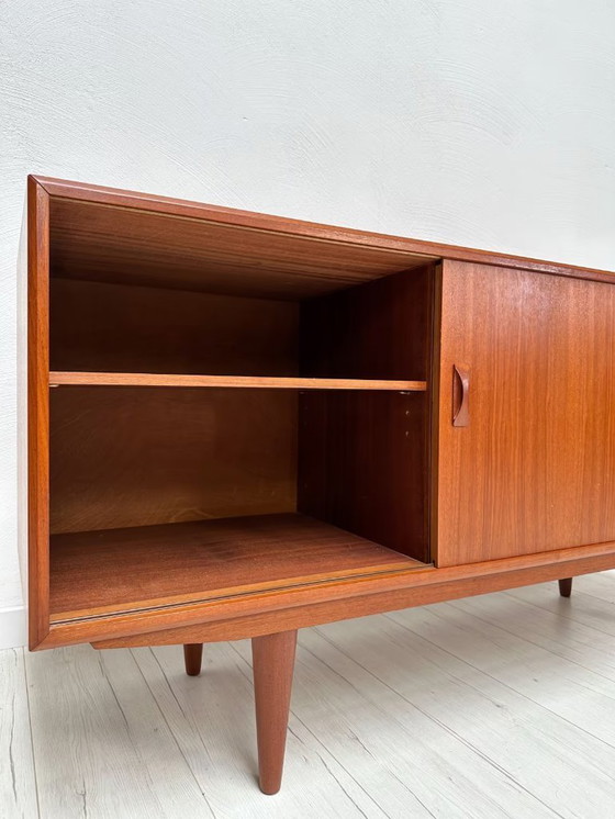 Image 1 of Buffet vintage danois en teck du Mid Century par Clausen & Søn 60s 70s