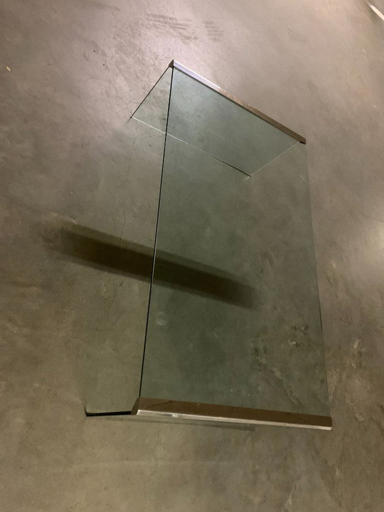 Italian Vintage Gallotti & Radice Coffee table. – Gallotti&Radice, Chrome, Glass (photo 6 of 12)