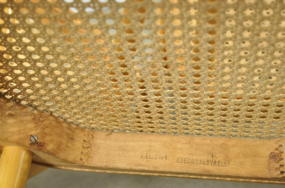 Image 1 of Set of 4 vintage Joseph Hoffmann No. 811 Prague chairs by FMG, 1950s, Poland