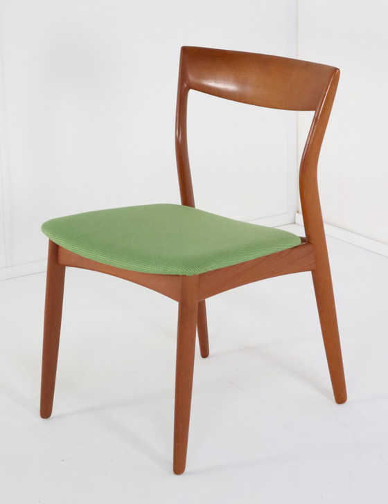 Image 1 of 4X R. Borregaard Voor Viborg Stoelen Eetkamerstoelen Vintage Deens