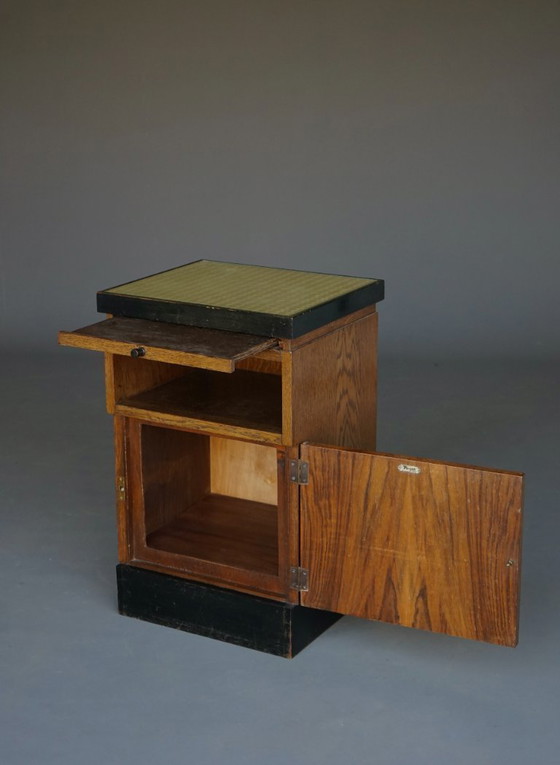 Image 1 of Mesita de noche Art Déco de H. Pander & Zn., década de 1930.