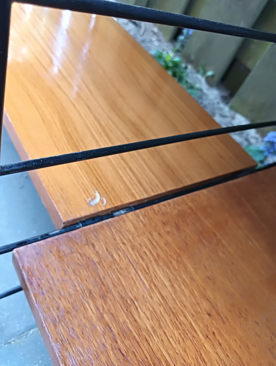 Image 1 of Mensola da parete modulare WHB, divisibile anche separatamente, impiallacciatura in teak