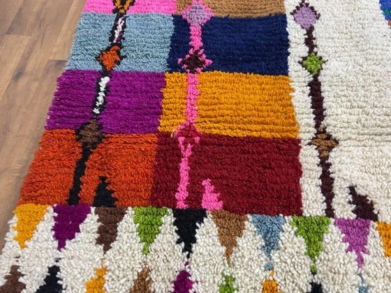 Image 1 of Handwoven Moroccan Wool Rug: Custom Berber Boujaad Carpet