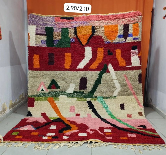 Tappeto marocchino Boujaad vintage in lana 290 × 210 cm – Tappeti, Cotone (photo 2 of 3)