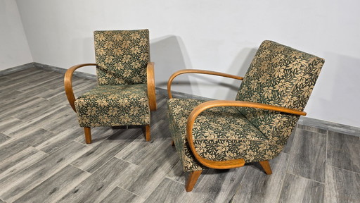 Set of Vintage Armchairs by Jindrich Halabala