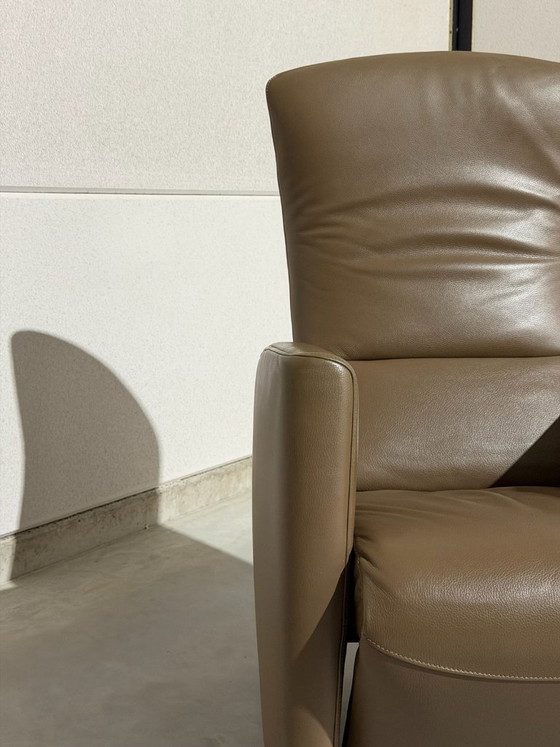 Jori Vinci Adjustable recliner chair - as good as new, Leather, Metal, Brown, Modern (photo 8 of 11)