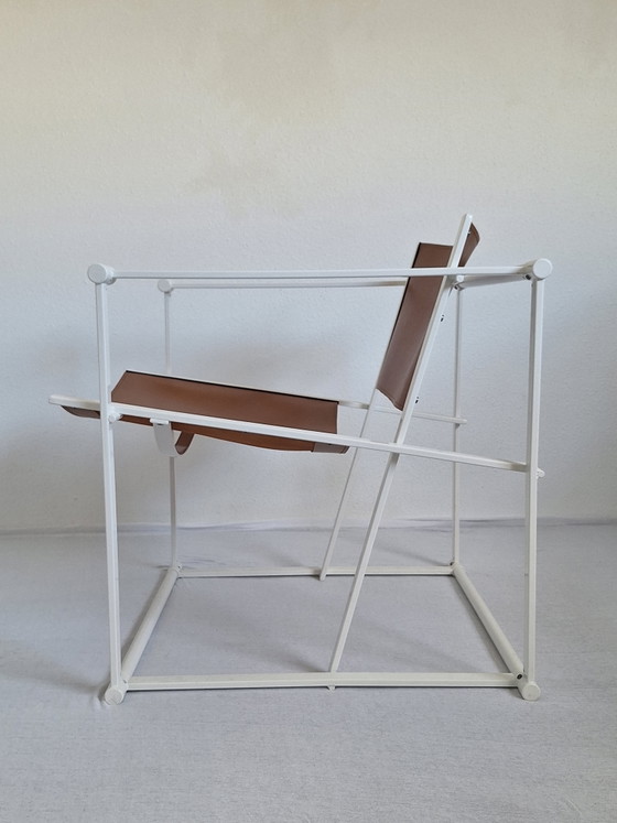 Fauteuil Cube Pastoe FM 62 Radbout Van Beekum 1980 – Metal, Leather (photo 3 of 12)