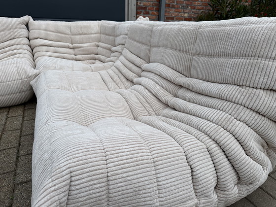 Image 1 of Ligne Roset Togo 3-seater, 2-seater and corner sofa in Beige Corduroy