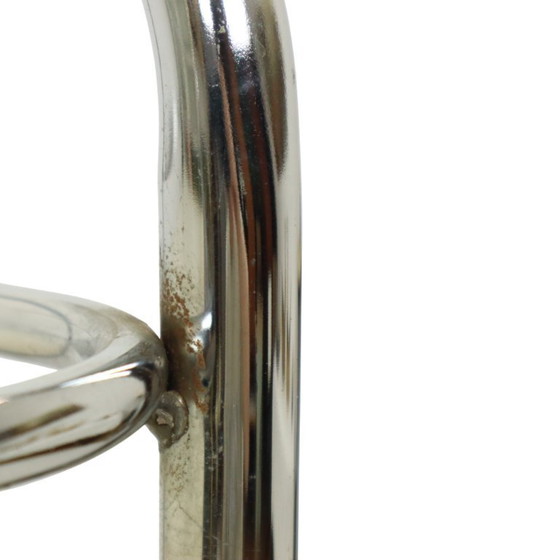 Image 1 of Vintage Drink Trolley Serving Cart Chrome Sixties