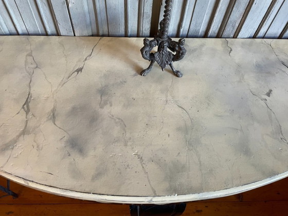 Image 1 of Table d'appoint Table console Table murale imposante 19ème siècle française