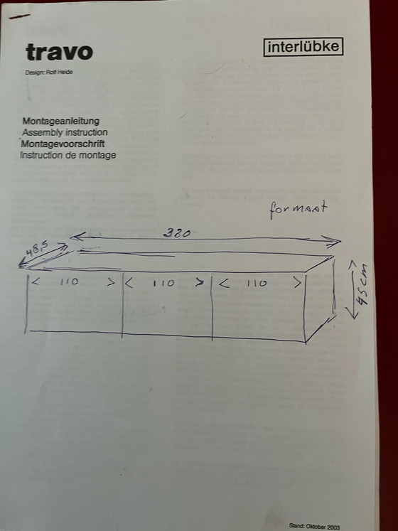 Interlübke Sideboard – Glass, Metal (photo 4 of 5)