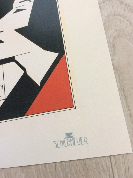 Limited Edition Schildmeijer Amsterdam Art Deco Thee Affiche Poster Print