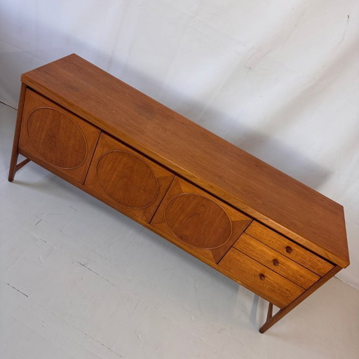 Nathan Circles Sideboard, Mid-Century Teak, 1960s