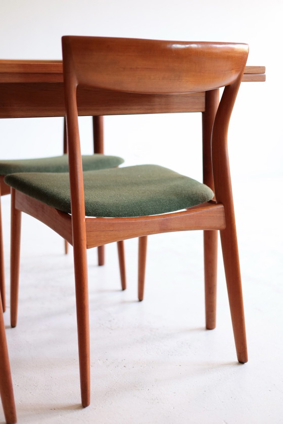 Tavolo da pranzo vintage allungabile, teak anni '50/'60, Tavoli da pranzo, Legno, Marrone (foto 5 di 10)