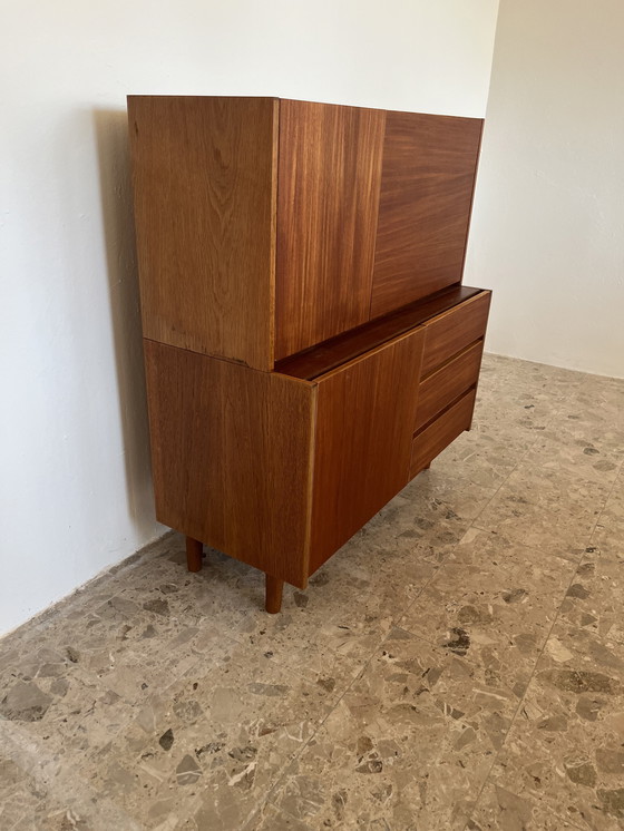 Image 1 of Vintage ladekast van teak en eikenhout