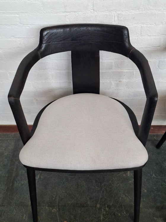 2x Porada Designstühle – Sessel, Holz, Baumwolle (photo 11 of 11)