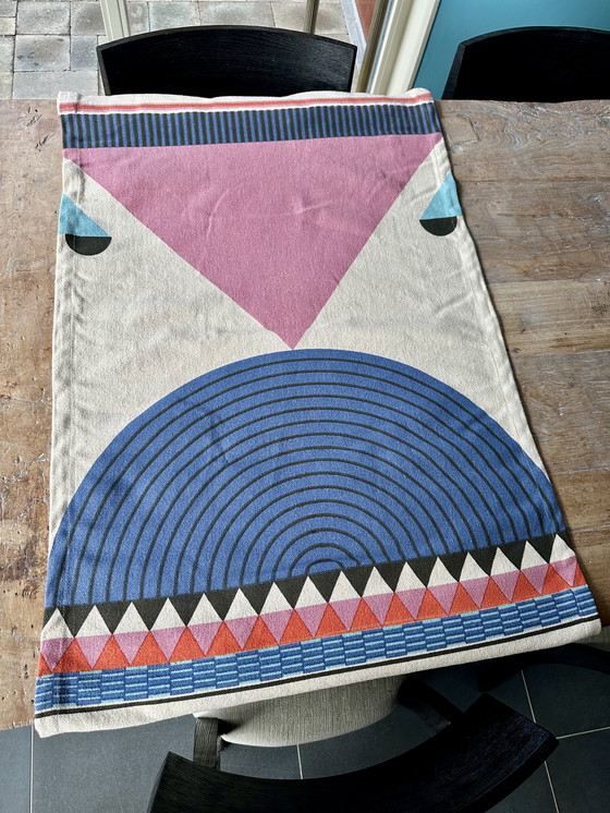 Image 1 of Designer design XL wall tapestry wall deco in pastel colors