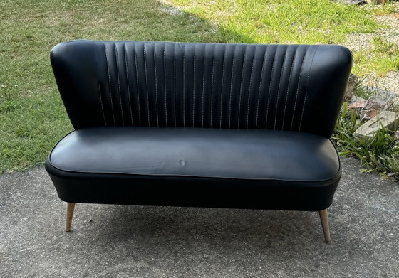 Mid-Century Sky Black Cocktail Sofa, 1950s – Loveseats, Mid Century Modern (photo 6 of 8)