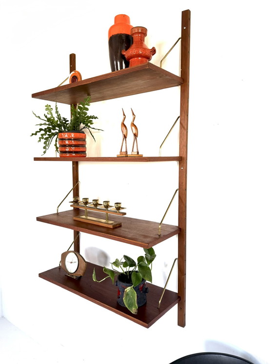 Image 1 of Sistema a parete vintage in teak, Poul Cadovius '60