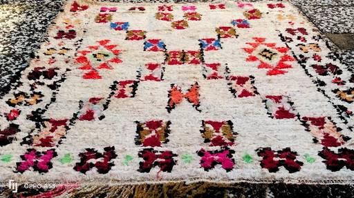 Handgeknoopt Berber kleed wol 144x98cm