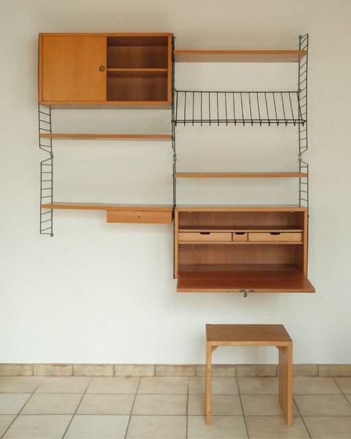 Vintage wall unit shelving system wandkast wandrek