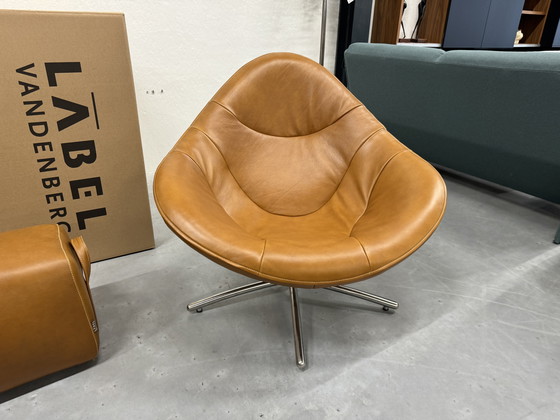 Image 1 of Label Vandenberg Hidde Draaifauteuil Bovino naturel leer