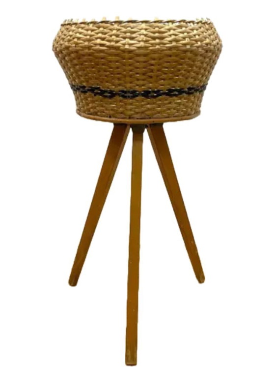 Image 1 of Retro Flower Stand, 1970s, Czechoslovakia