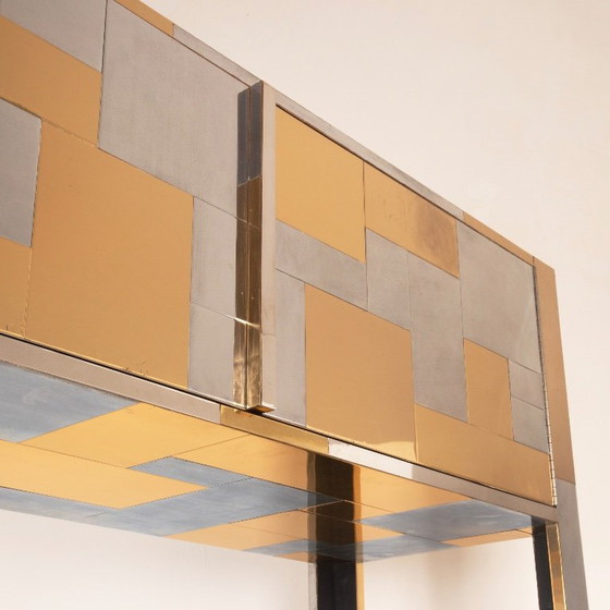 Paul Evans Cityscape Brass and Stainless Steel Bookcase, First Series, 1971 (photo 6 of 29)