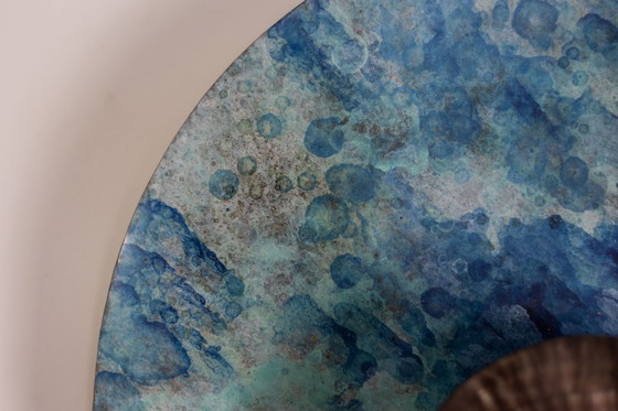 Image 1 of Coppia di applique da parete, modello "madreperla nera". Opera contemporanea.