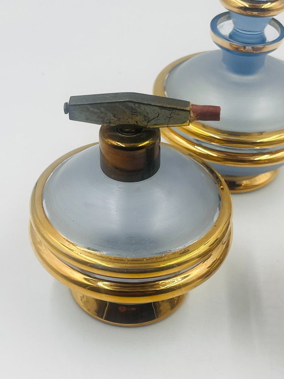 Image 1 of Set da toilette Baccarat blu cielo