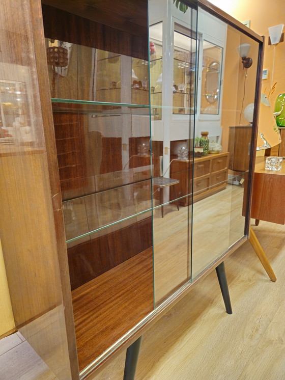 Image 1 of Vetrina vintage con ripiani in vetro