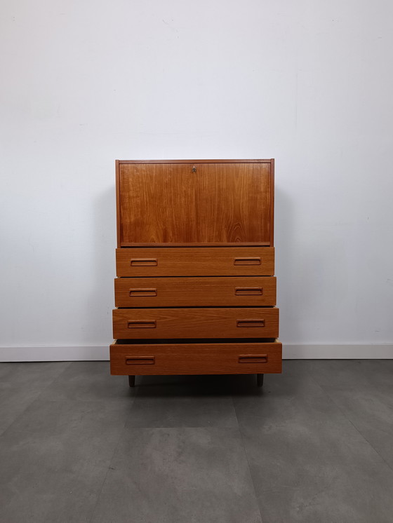 Image 1 of Vintage Danish Wall Cabinet/Secretaire By Westergaards Møbelfabrik